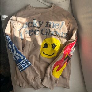 ‘I See Ghosts’ Graphic Sweatshirt / Crewneck, Smiley Fave, Icons